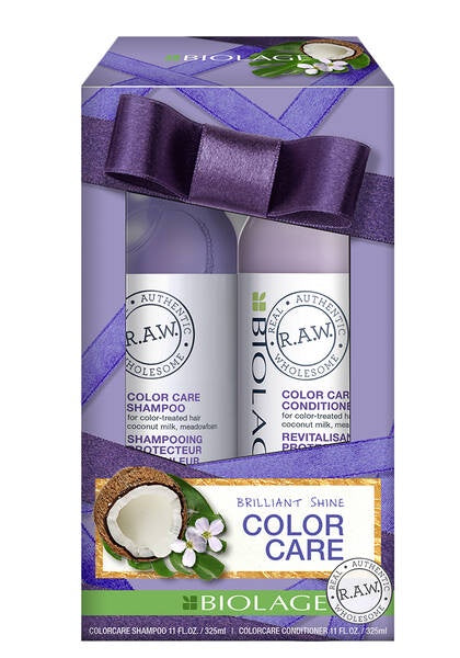 Biolage R.A.W. Color Care Shampoo and Conditioner Set for the Holiday Season