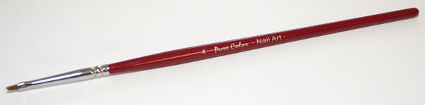 Red #6180 Angular Pure Color Nail Art Brush - Art#4