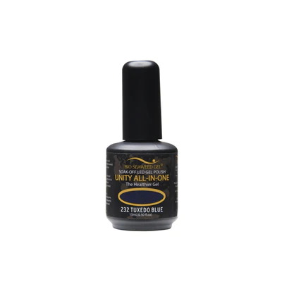 Bio Seaweed Unity All - In - One Professional Gel Nail Polish 232 TUXEDO BLUE for Quick Application