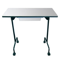 BURMAX Foldable Flat Manicure Table for Easy Storage and Portability