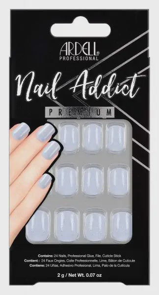 Ardell Premium Press - on Nails for Nail Addicts with Crystal Glitter Design #54607