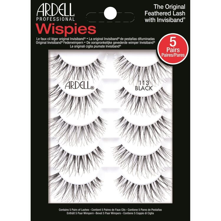 5-Pack Ardell Wispies 113 Strip Lashes #67516