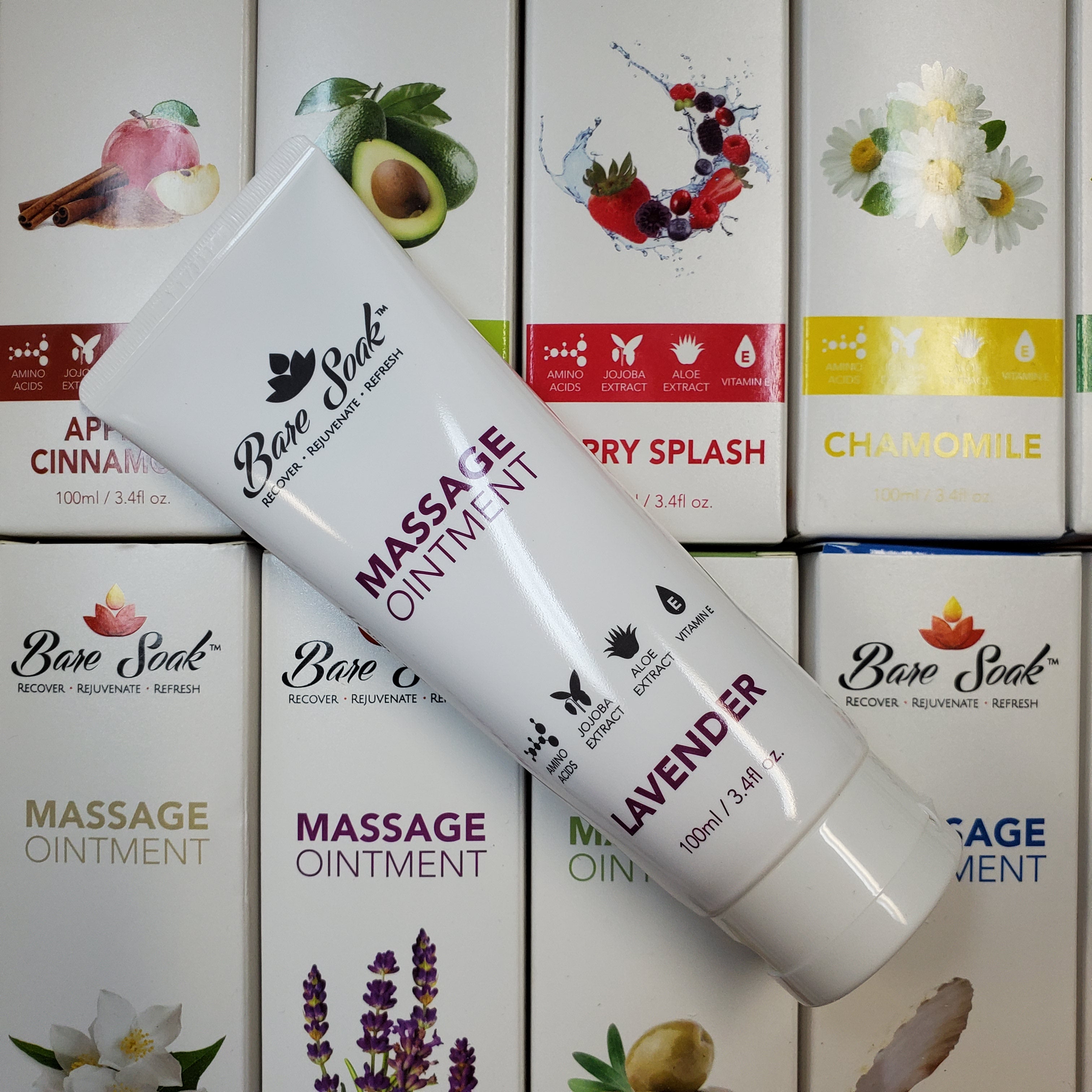 100 mL (3.4 fl oz) Bare Soak Moisturizing Massage Lotion