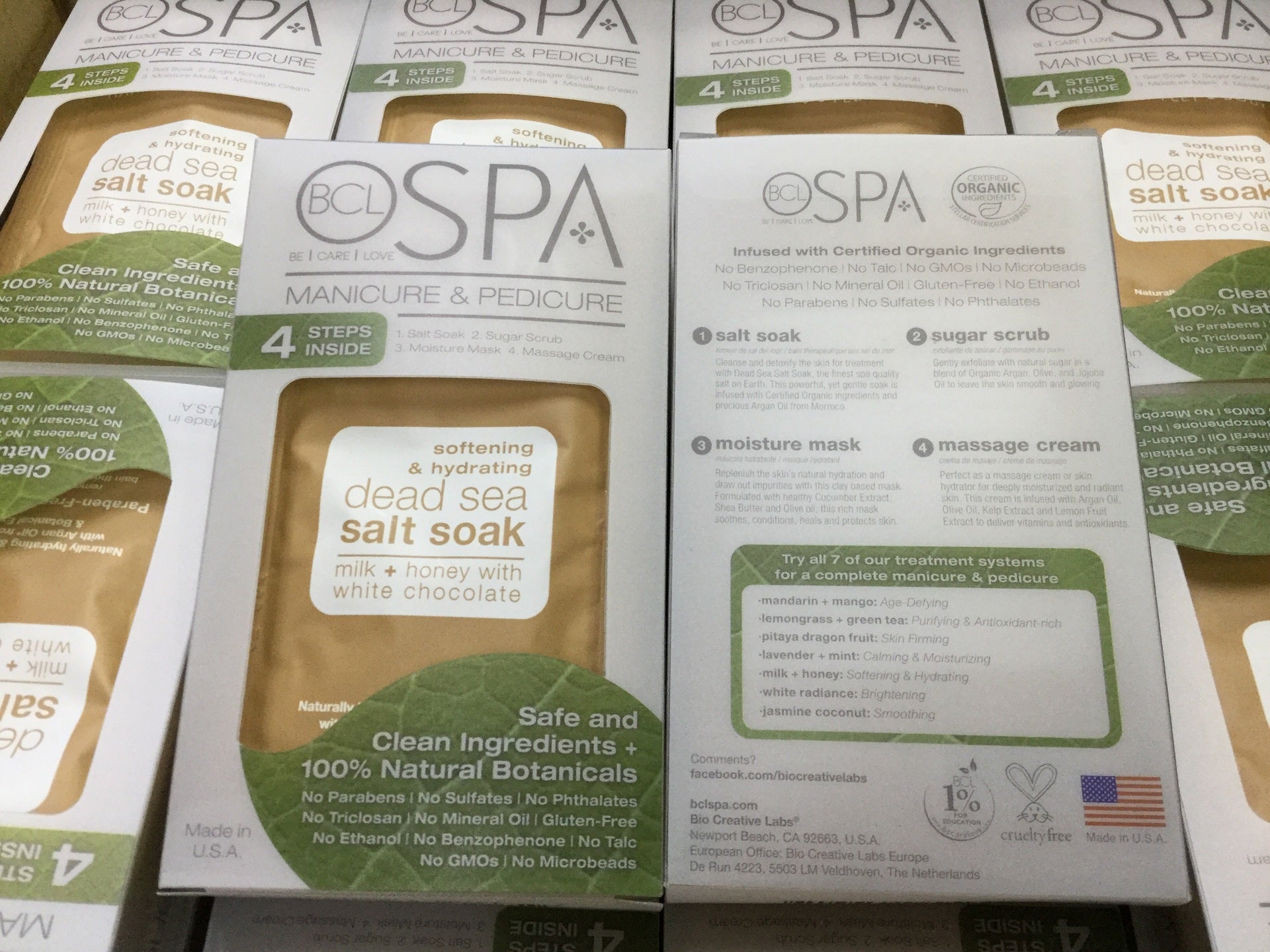 50 - Piece Set of BCL SPA 4 - in - 1 Milk, Honey & White Chocolate System