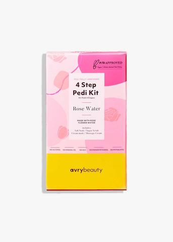 Avrybeauty 4-in-1 Foot Spa Treatment Set with Rose Water - 50 Pack Case #AB115RSWT