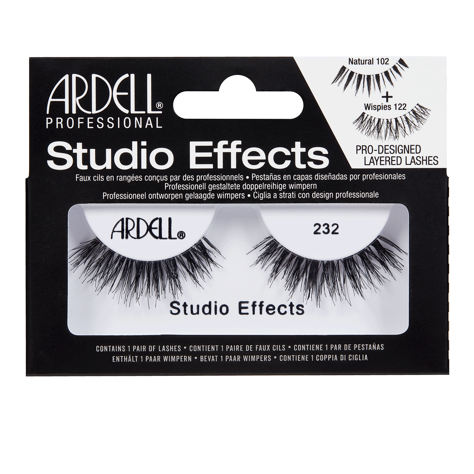 Ardell Studio Effects 232 - Professional Stacked Lashes for Luminous Eyes