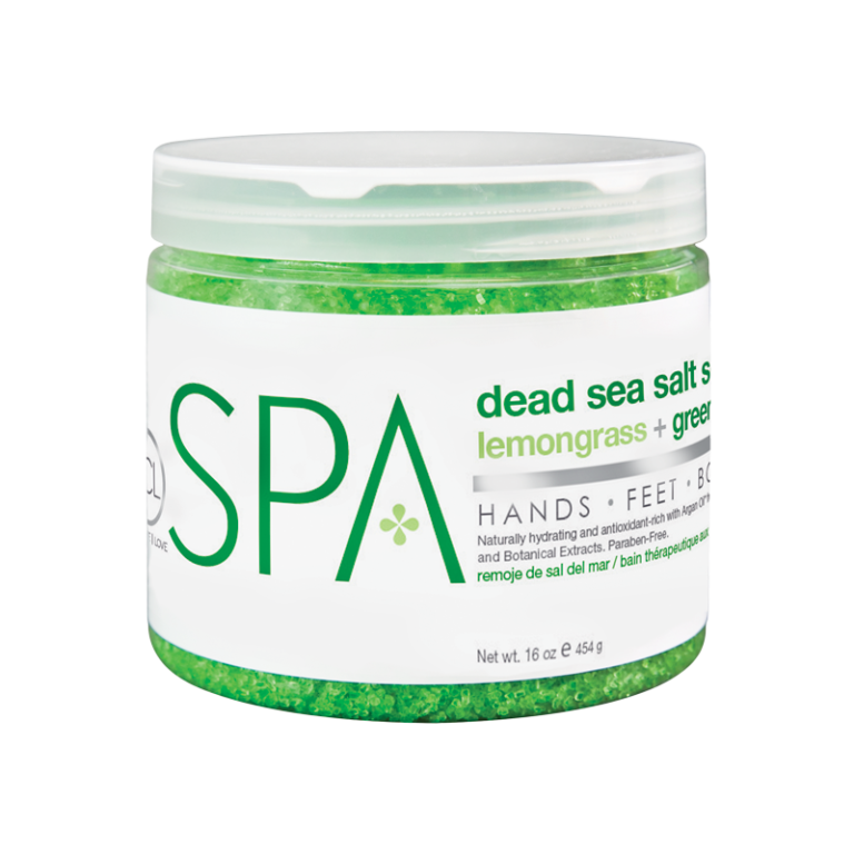BCL SPA 16oz Dead Sea Salt Soak with Lemongrass and Green Tea Blend