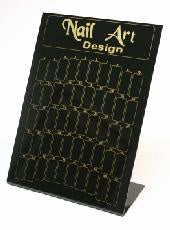 Black Art Design Display for Nail Art, Style #9404
