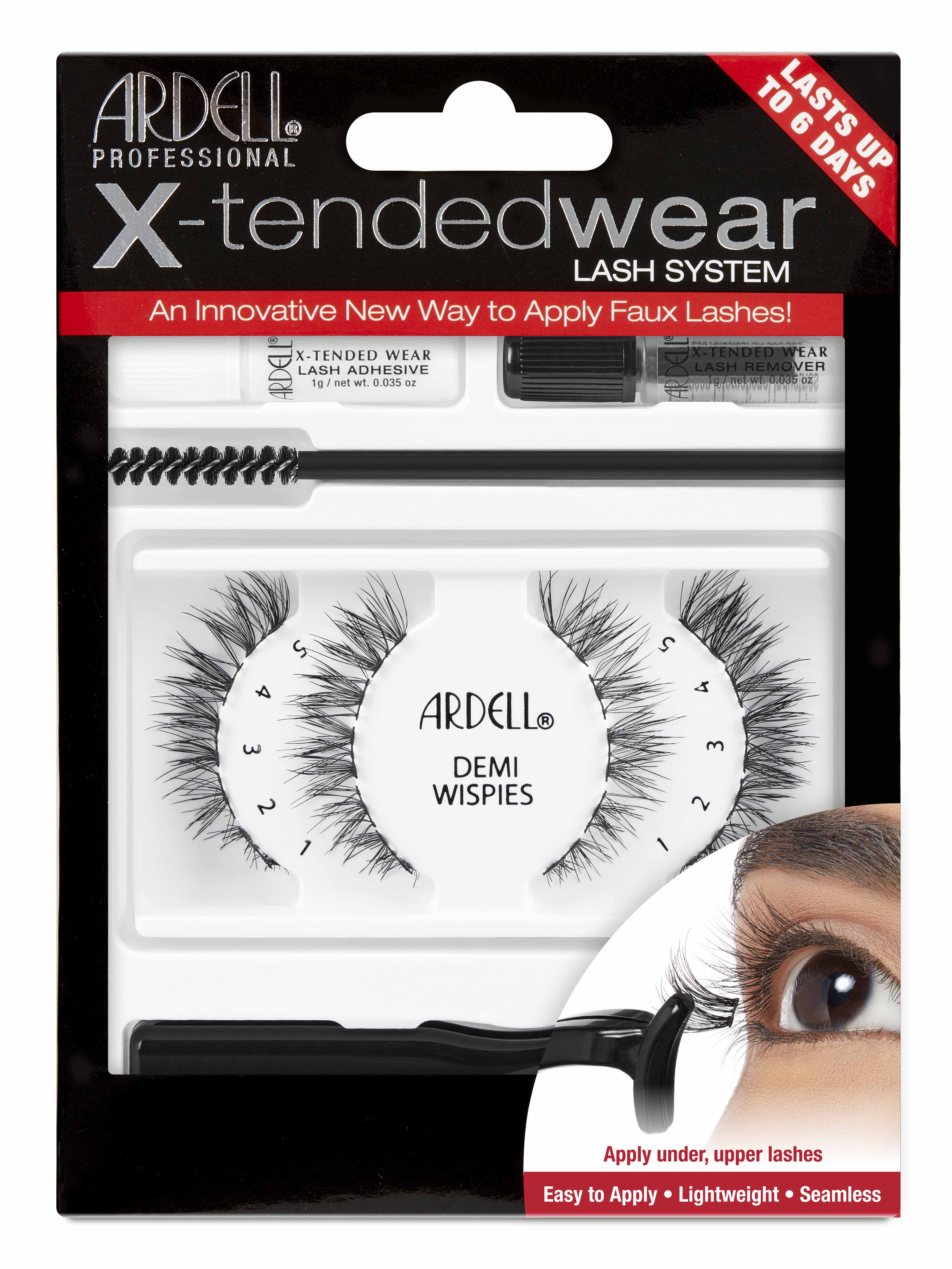ARDELL Extended - Duration Wear False Eyelash System, Demi Wispies Style, #64104