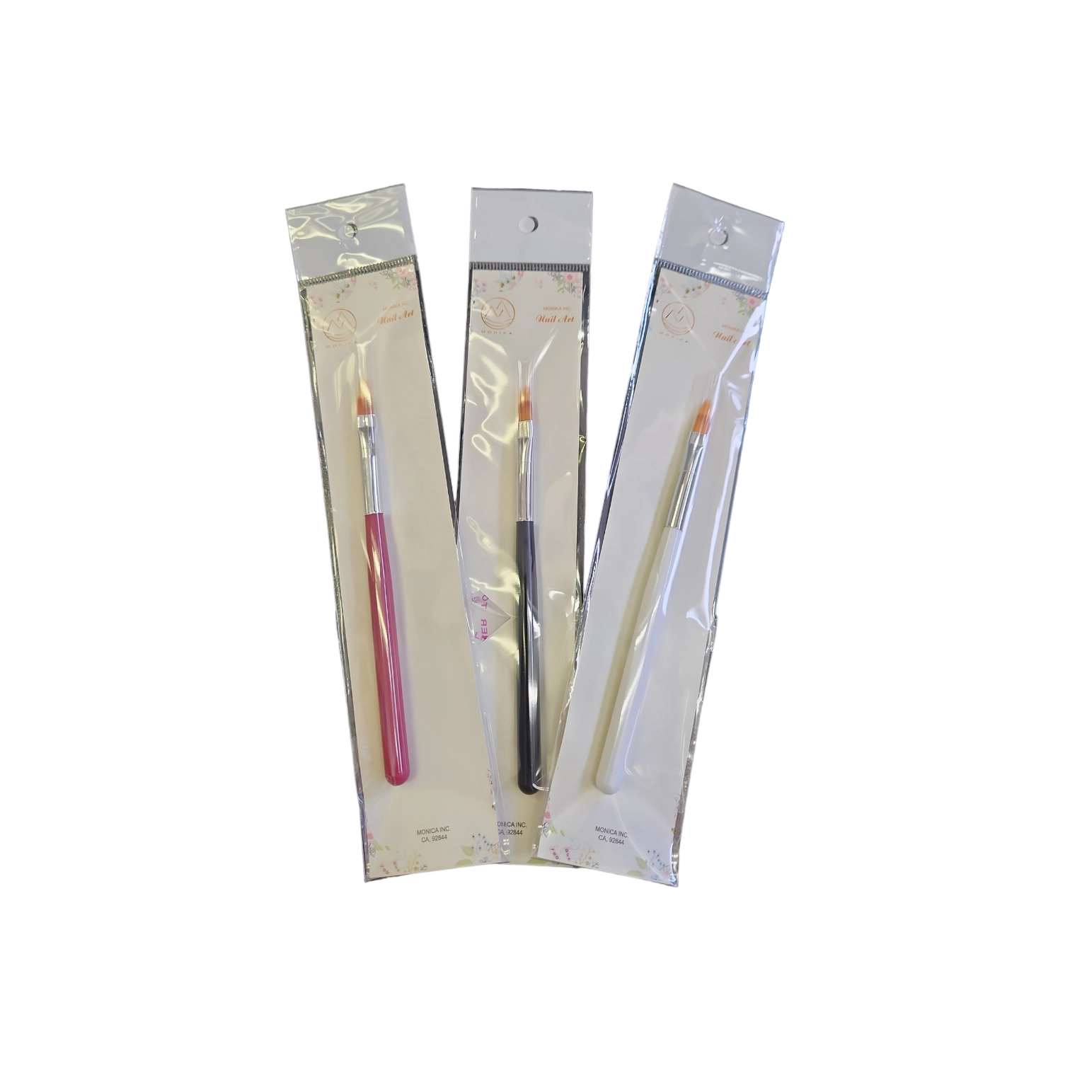 Assorted Color Plastic Handle Art Brush with Ombre Design, 1 Piece